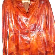 Пиджак кожаный р.46-48 цвет, в Москве