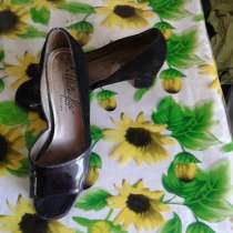 Туфли черные с открытым носком, в г.Николаев