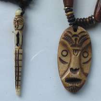 Амулеты -обереги вырезаны из оленьего рога, в Саратове