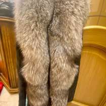 Женская куртка-трансформер из натуральной кожи с ремнём, в Москве