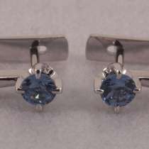 Серьги с Сапфирами Ф 4.4 мм, в Москве