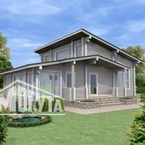 Проект гостевого дома с баней Современный-151, в Москве