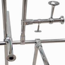 Труба хромированная и крепления для нее, в Волгограде