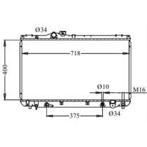 Радиатор охлаждения двигателя MARK II, VEROSSA TO-0307-26, в Артеме