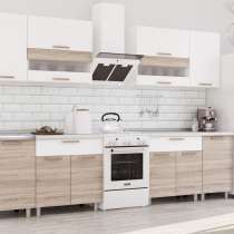 Кухня "Айсберг" 240 см белый/дуб сонома, в Воронеже