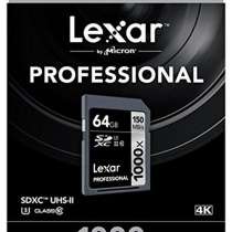 Карта памяти Lexar 64GB 1000x 150MB/s SDXC Card UHS-II U3 4K, в Ростове-на-Дону