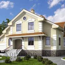 Строительство дома из газобетона 265.8 кв. м, в Москве