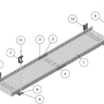 Купить лоток перфорированный оцинкованный со склада в Московской области., в Москве