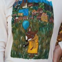 Лонгслив ручная роспись, в Волгограде