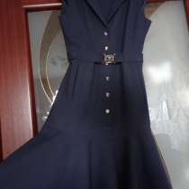 Школьный синий сарафан на 7 8 9 10 лет размер регулируется, в Ставрополе