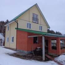 Дача 160 кв. м, основа брус. 2-этажа+мансарда. Баня-бревно, в Домодедове