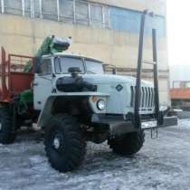 Лесовоз Урал 43204 с манипулятором Атлант-С 90 и роспуском, в Уфе