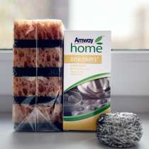 Губка губки и металические амвей Amway эмвей 2 в 1, в Москве
