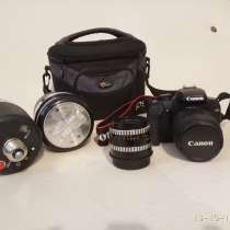 Продам зеркальный фотоаппарат CANON EOS 1000D kit + комплект, в Евпатории