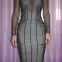 Платье новое Dolce&Gabbana Италия S 42 серое сетка стрейч ми, в Москве