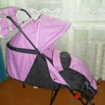 Санки-коляска  розовые, в Москве