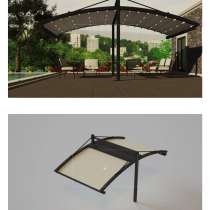 Пергола полукруглая отдельностоящая подвесная, в Москве