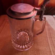 Пивной бокал -кружка с металлической крышкой Германия, в Евпатории