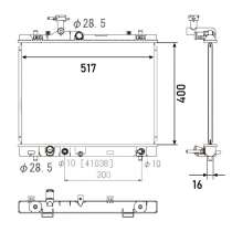 Радиатор охлаждения двигателя SWIFT 2011- SUZ-0068-16-AT, в Артеме