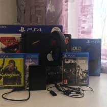 PlayStation 4 Slim (PS4) 500gb + игры и аксессуары, в Новосибирске
