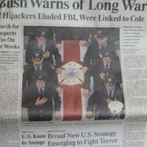 Газета "Los Angeles Times" за 16.09.01, в г.Полоцк