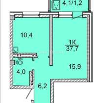 1-к. квартира, 37,3 м², 15/24 эт, в Красноярске