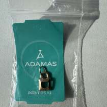 Кулон подвеска Адамас позолота серебро замок мишка украшение, в Москве