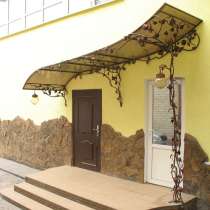 Козырек на крыльцо, навес автомобильный из поликарбоната, в г.Макеевка