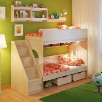 Двухъярусная кровать "Легенда 7.3" с полками, в Екатеринбурге