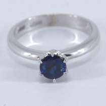 Кольцо золотое с золотое с Сапфиром Ф 5.7 мм, в Москве