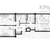 Продается 3комнатная квартира в ЖК Nomad 1, 101 м2, в г.Алматы