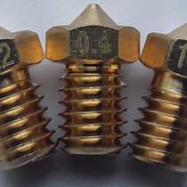 Сопло для 3D принтера V6, винт M6. 0.2; 0.4; 1.0, в Новосибирске