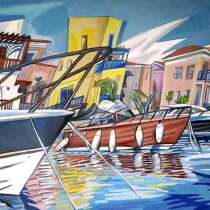 Картина Лимассол Марина (графика), в Саратове