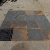 Чугунные плиты. Плиты из чугуна 19 века, в Москве