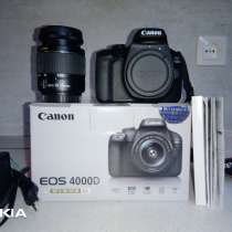 Зеркальный фотоаппарат Canon EOS4000D, EF-S18-55ll, в Санкт-Петербурге