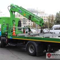 Аренда эвакуатора с кран-манипулятором, в Москве