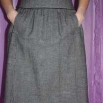 Юбка новая Dolce&Gabbana Италия шерсть 46 клёш миди серая М, в Москве
