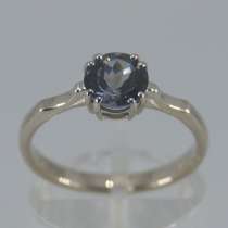 Кольцо золотое с зелёно-голубым Танзанитом, в Москве