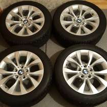 Диски литые BMW в сборе с зимней шипованной резиной, 4 шт, в Москве