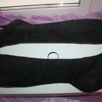 Сапоги чулки новые Casadei Италия размер 39 замша чёрные 87, в Москве