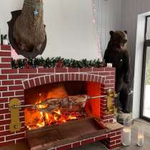 Накладной фасадный вертел для кирпичного барбекю, в Москве