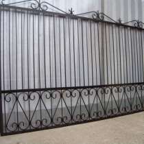 Ворота металлические сварные, кованные, в Москве