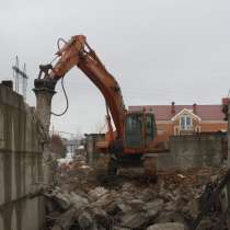 Аренда экскаватора, демонтаж, снос, рытьё, в Новосибирске