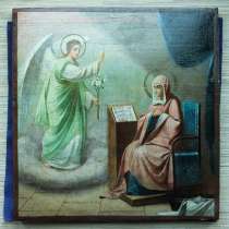 Старинный образ Благовещение Пресвятой Богородицы. XIX век, в Санкт-Петербурге