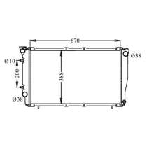 Радиатор двигателя LEGACY, LEGACY WAGON 1996- SUB-0025-16, в Артеме