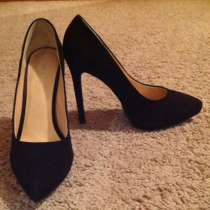 Туфли замша чёрные размер 36, в Москве