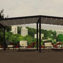 Пергола плоская отдельно стоящая, в Москве