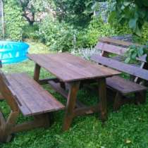 столы скамейки цветники перголы бытовки Родной Дом Мебель из дерева, в Санкт-Петербурге