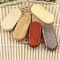 Флешки из натурального дерева.5расцветок, в Хабаровске