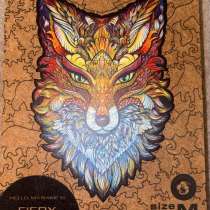 Деревянный пазл Unidragon Fiery Fox, Size M, 187 деталей, в Москве